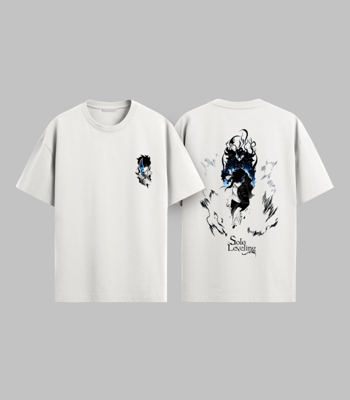 Solo Leveling Sung Jin-woo - The Shadow Monarch | Drop Shoulder - Image 1