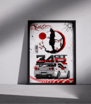 Nissan Skyline R34 GTR Framed Poster