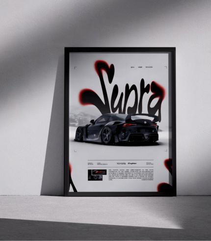 Toyota Supra MK5 Framed Poster
